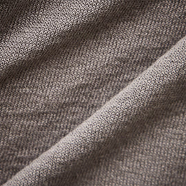 Linen Blend Long Sleeve Contrast Crew in Silver Grey/White | James Perse Los Angeles