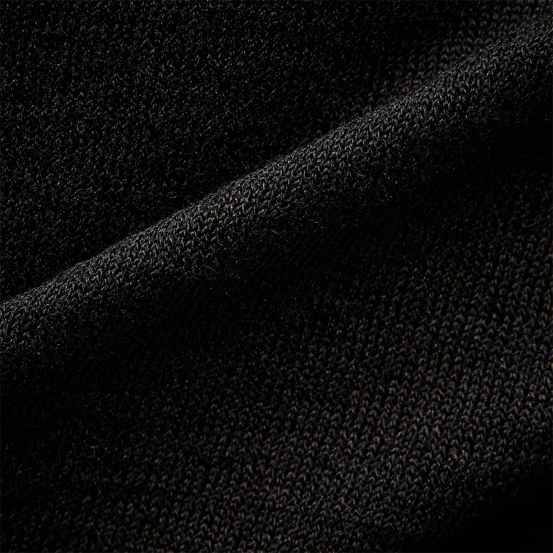 Linen Blend Contrast Polo in Black/White | James Perse Los Angeles