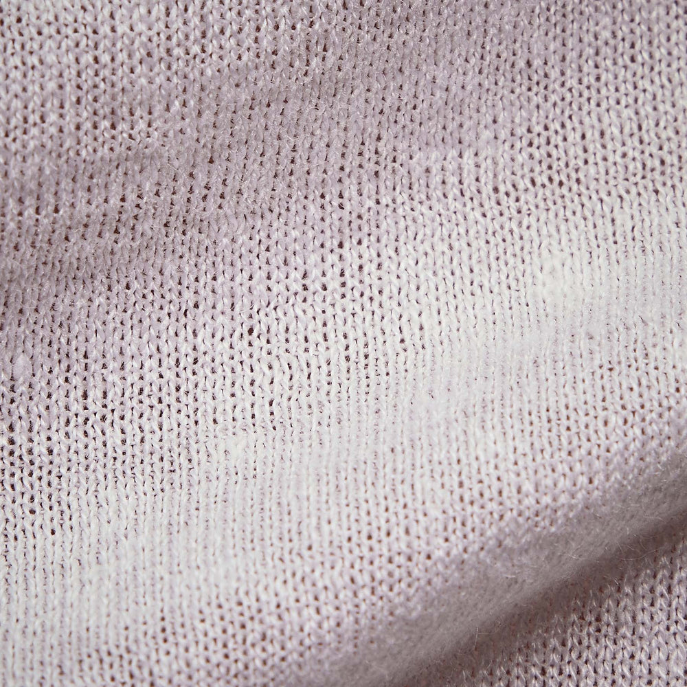 Linen Blend Contrast Polo in White/Silver Grey | James Perse Los Angeles