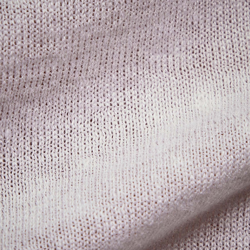Linen Blend Contrast Polo in White/Silver Grey | James Perse Los Angeles