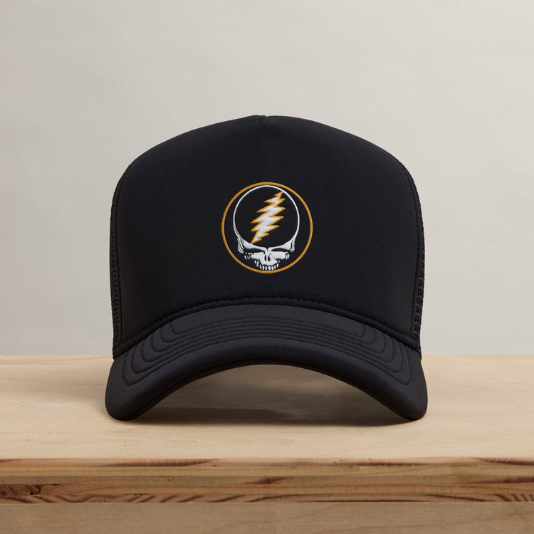 Grateful Dead Patch Trucker in Black | James Perse Los Angeles