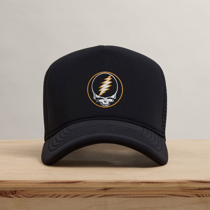 Grateful Dead Patch Trucker in Black | James Perse Los Angeles
