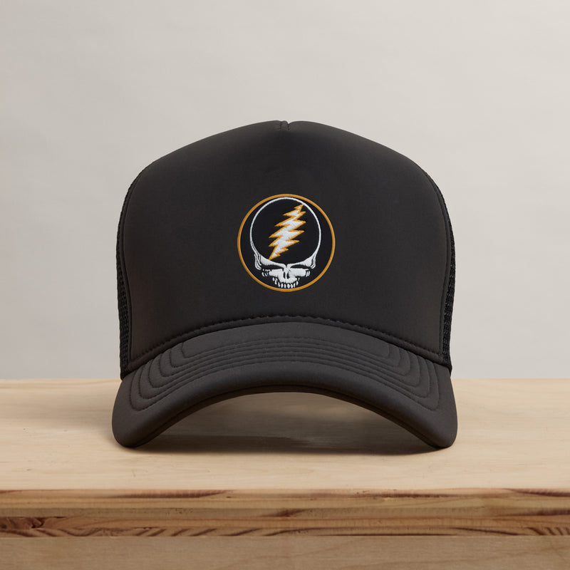 Grateful Dead Patch Trucker in Carbon Grey | James Perse Los Angeles