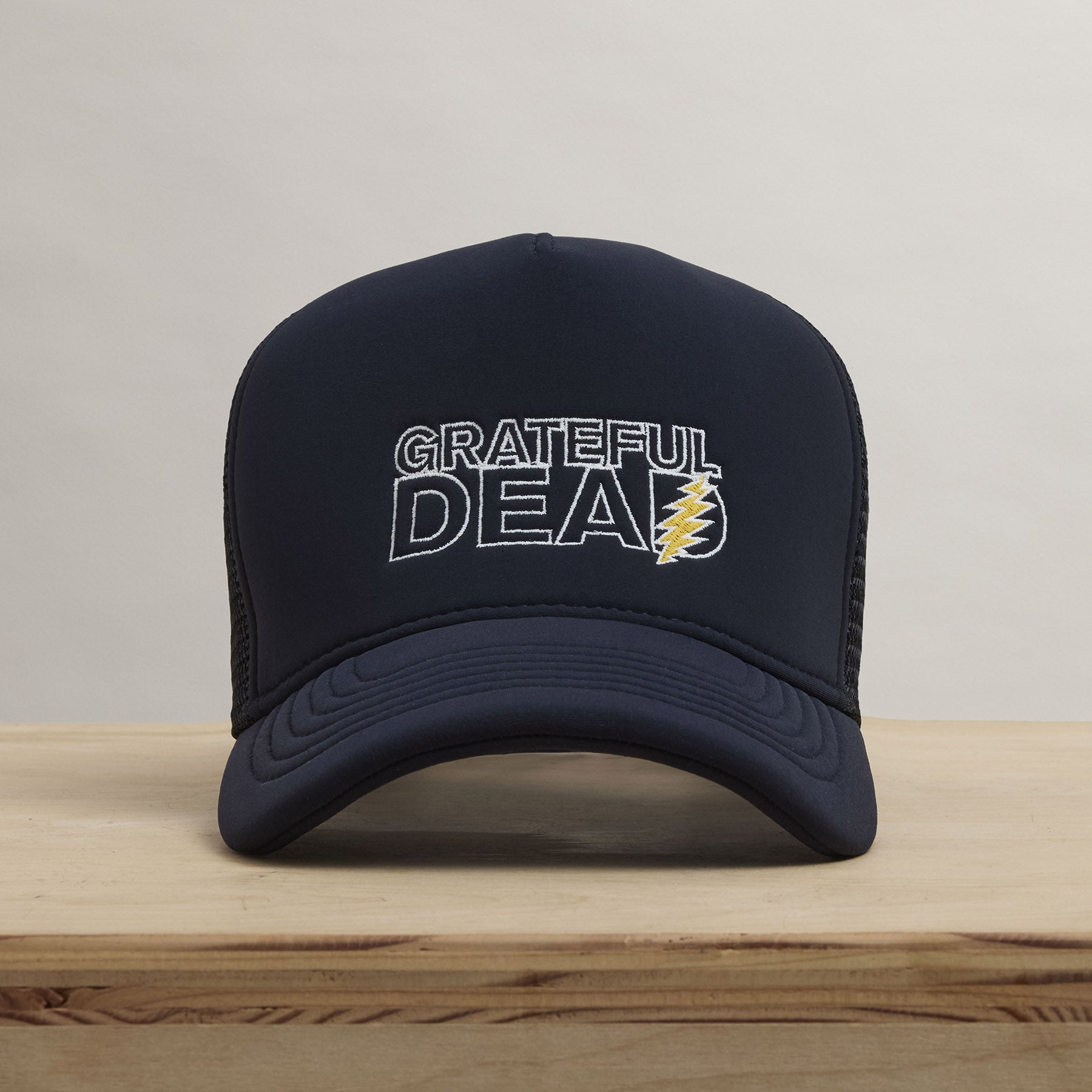 Grateful Dead Lightning Bolt Embroidery Trucker