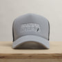 Grateful Dead Lightning Bolt Embroidery Trucker in Pale Grey | James Perse Los Angeles