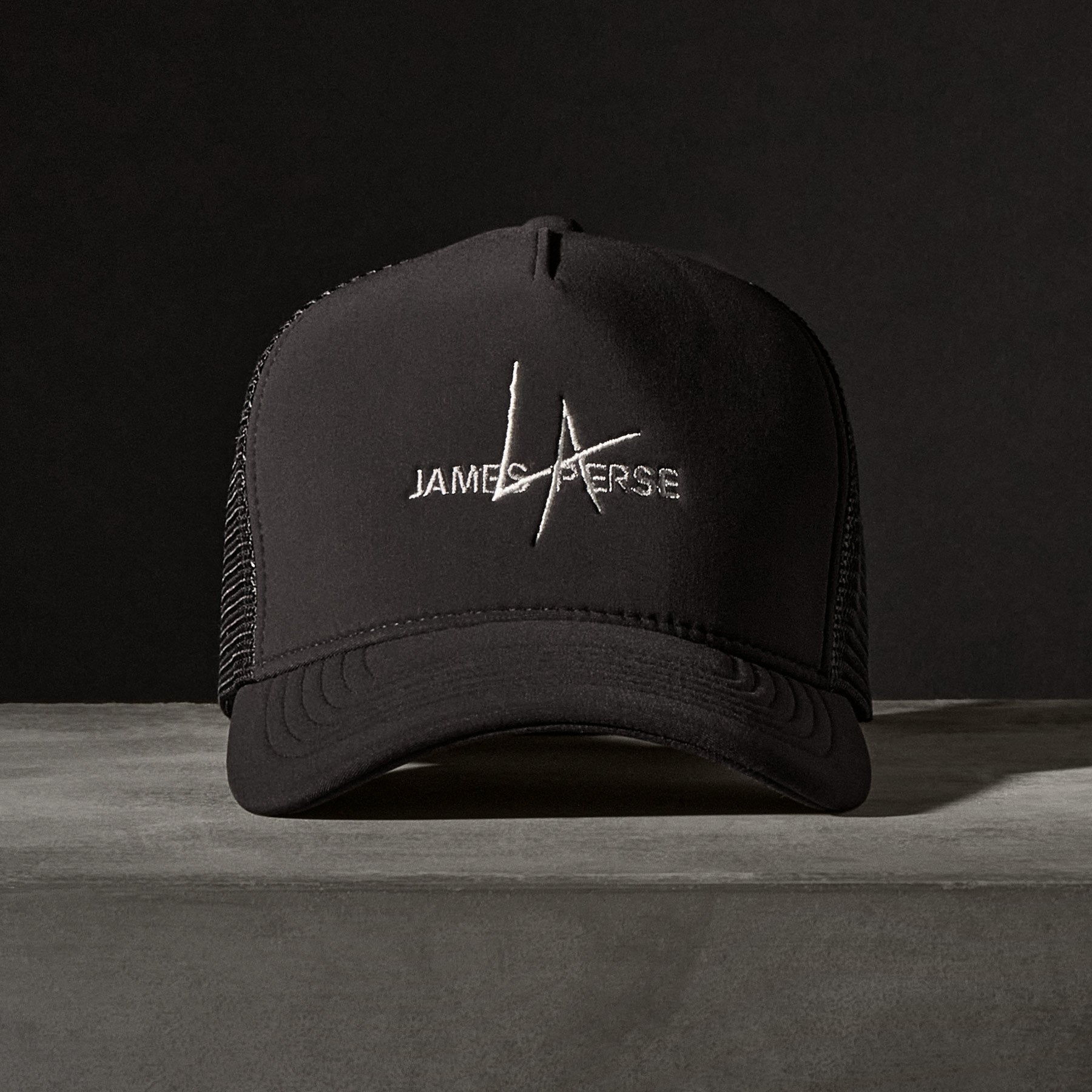 JP x LA Trucker Hat in Black | James Perse Los Angeles