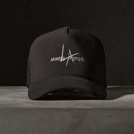 JP x LA Trucker Hat in Black | James Perse Los Angeles