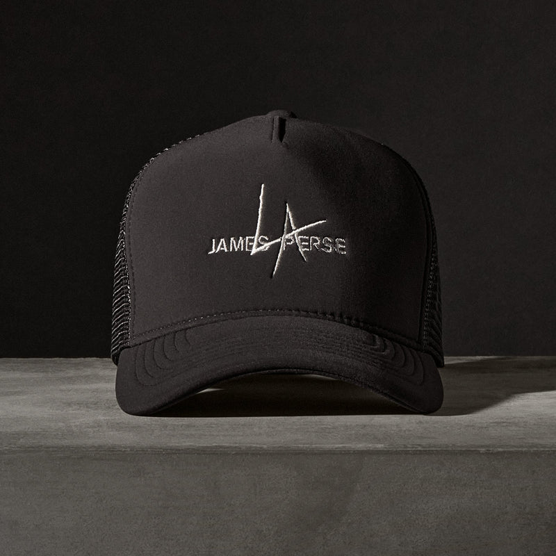 JP x LA Trucker Hat in Black | James Perse Los Angeles