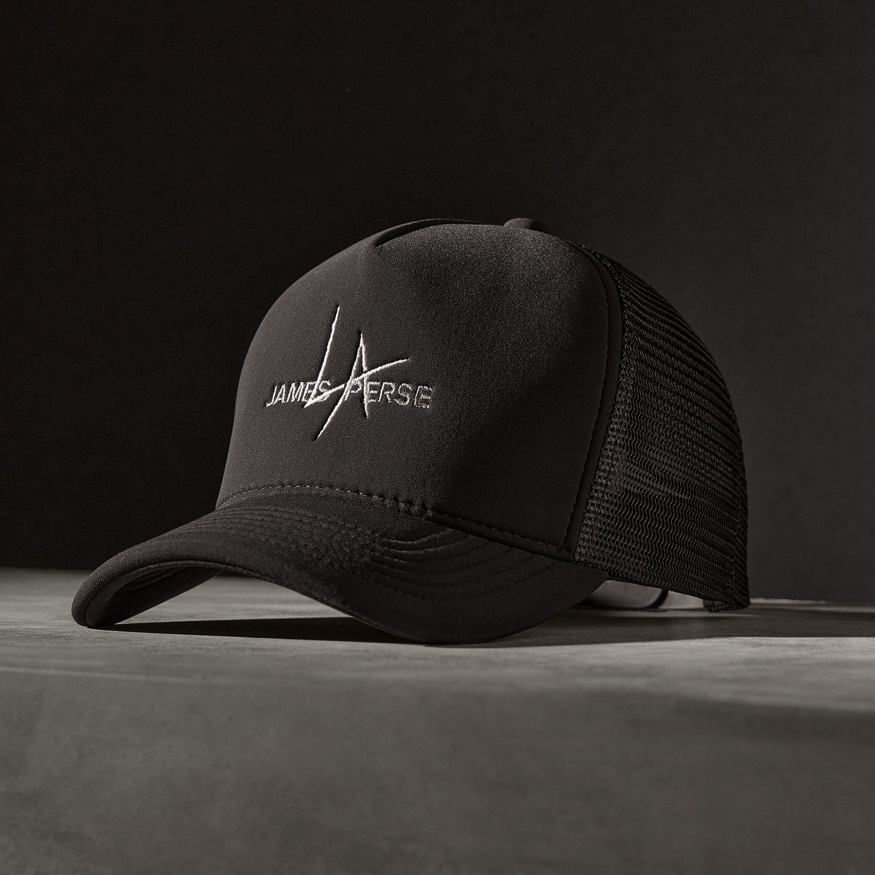 JP x LA Trucker Hat in Black | James Perse Los Angeles