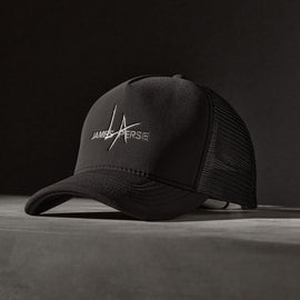 JP x LA Trucker Hat in Black | James Perse Los Angeles