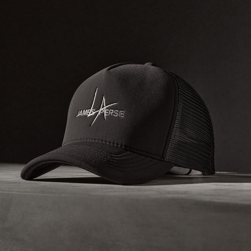 JP x LA Trucker Hat in Black | James Perse Los Angeles