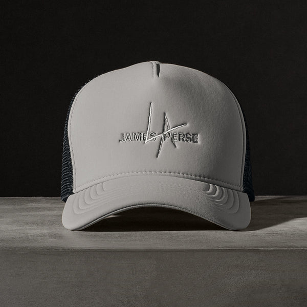 JP x LA Trucker Hat in Pale Grey | James Perse Los Angeles