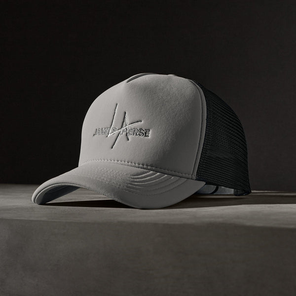 JP x LA Trucker Hat in Pale Grey | James Perse Los Angeles