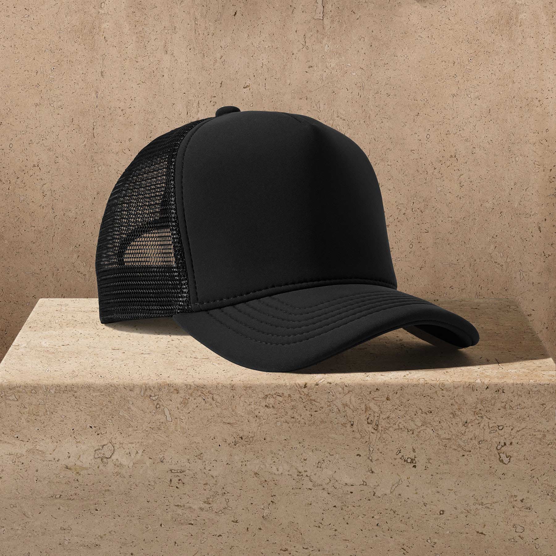 Scuba Trucker Hat in Black | James Perse Los Angeles