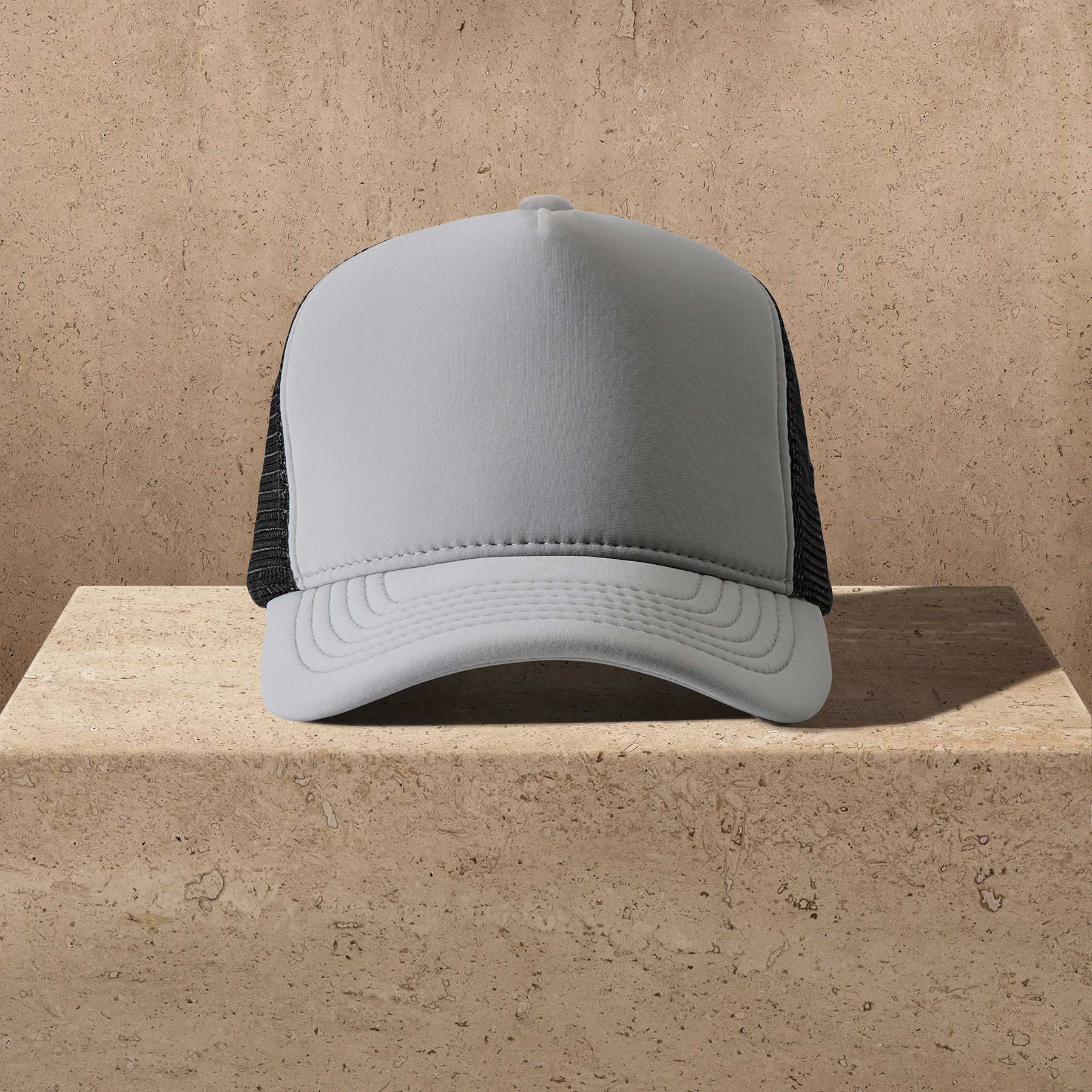 Scuba Trucker Hat in Pale Grey | James Perse Los Angeles