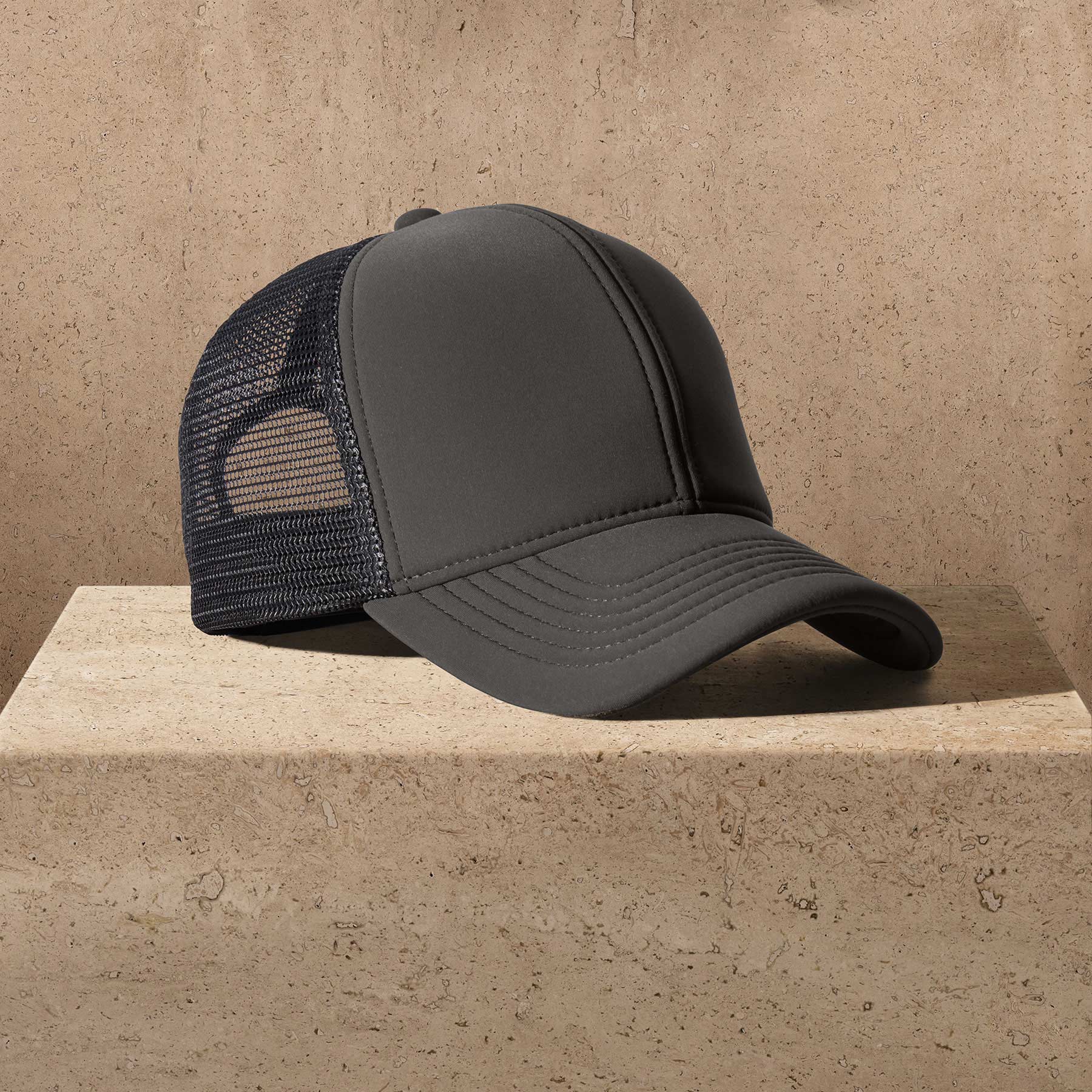 Y/OSEMITE Patch Trucker Hat - Greystone | James Perse Los Angeles