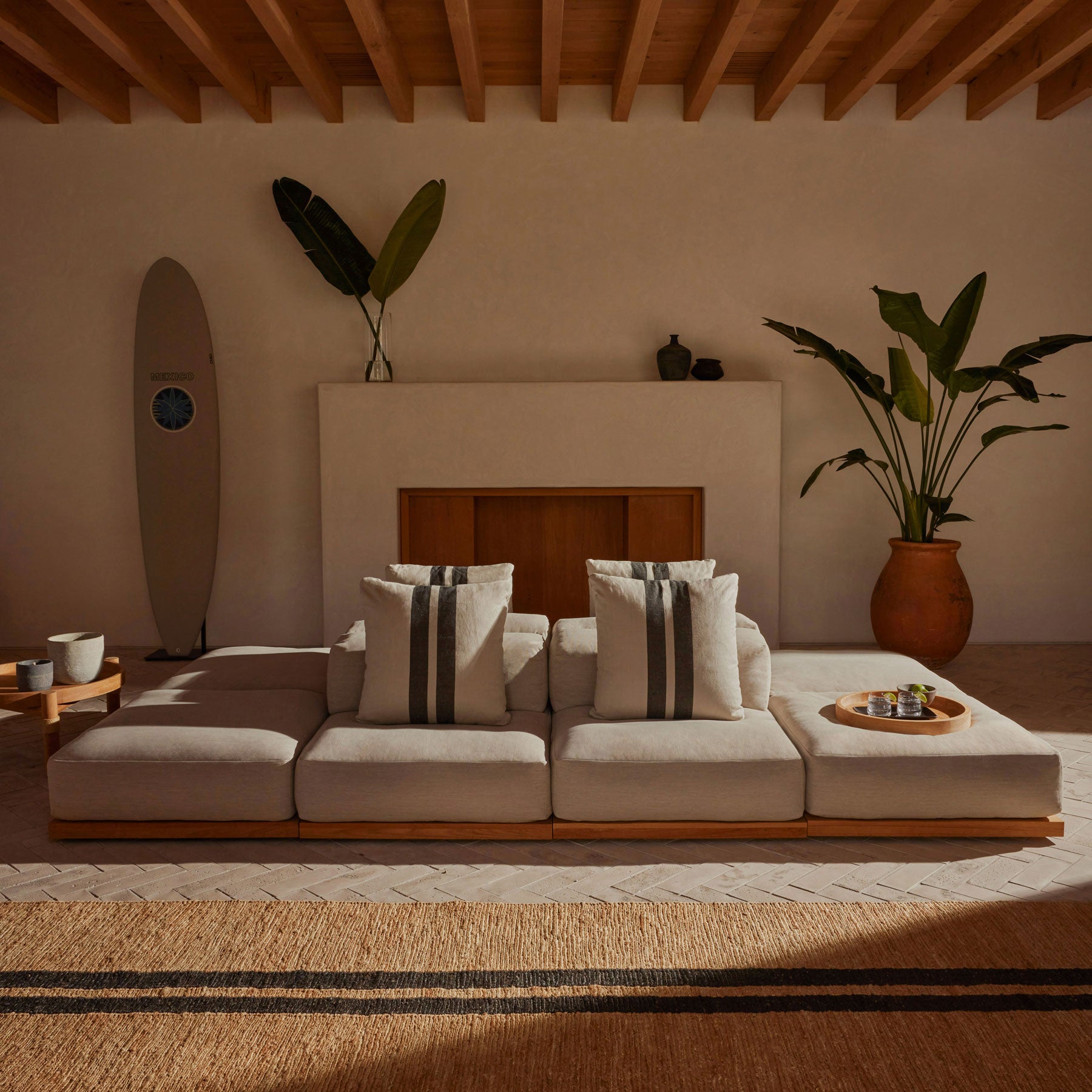 Pacific Ottoman in Teak | James Perse Los Angeles