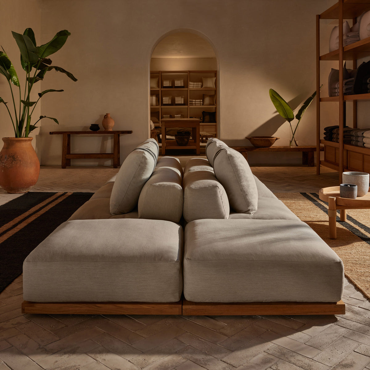 Pacific Ottoman in Teak | James Perse Los Angeles