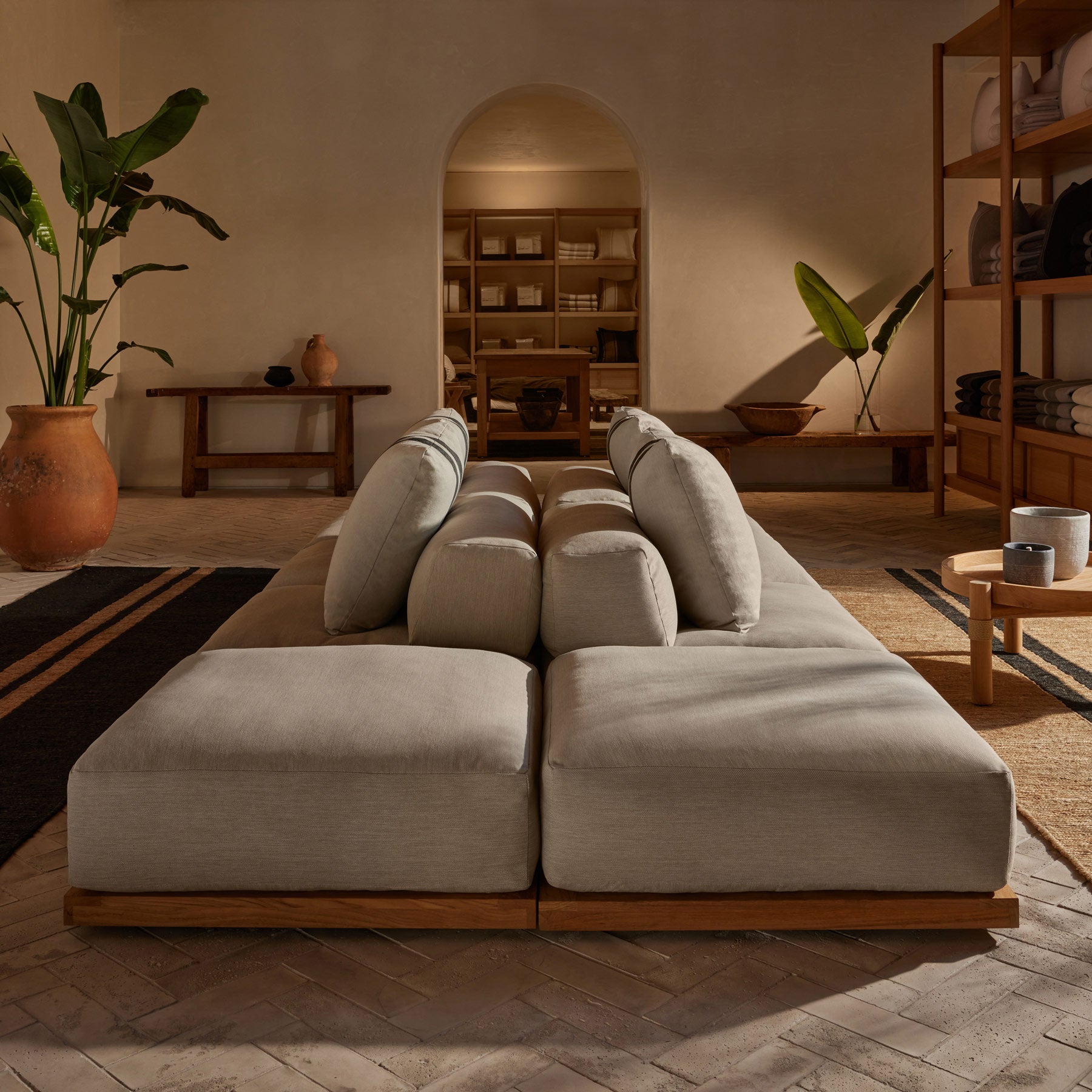 Pacific Ottoman in Teak | James Perse Los Angeles