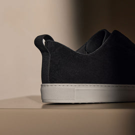 Suede Solstice Sneaker in Black | James Perse Los Angeles