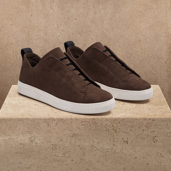 Men's Suede Solstice Sneaker - Cafe