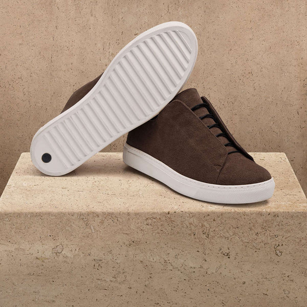 Men's Suede Solstice Sneaker - Cafe