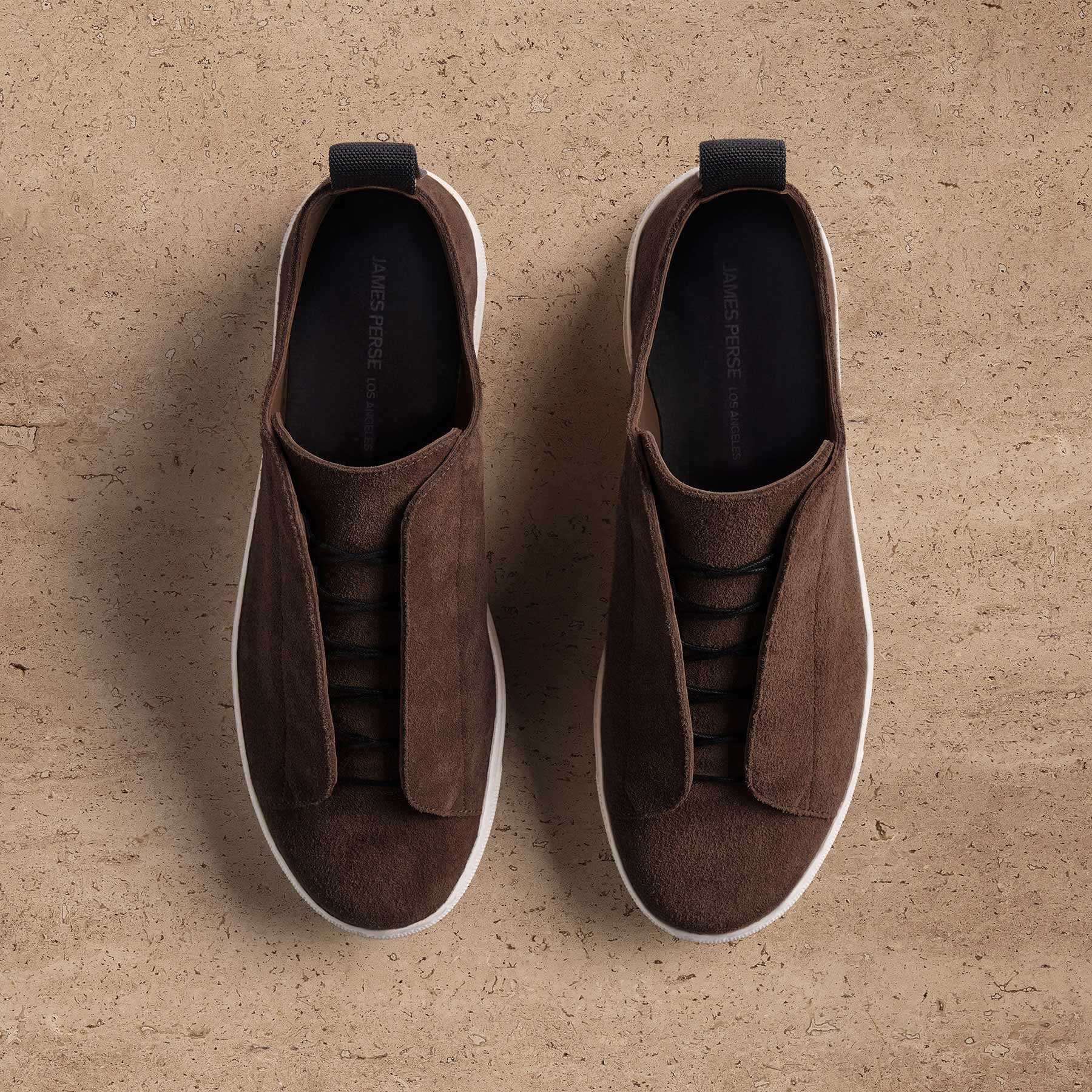 Men's Suede Solstice Sneaker - Cafe | James Perse