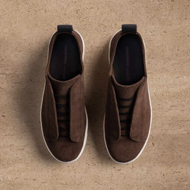 Men's Suede Solstice Sneaker - Cafe