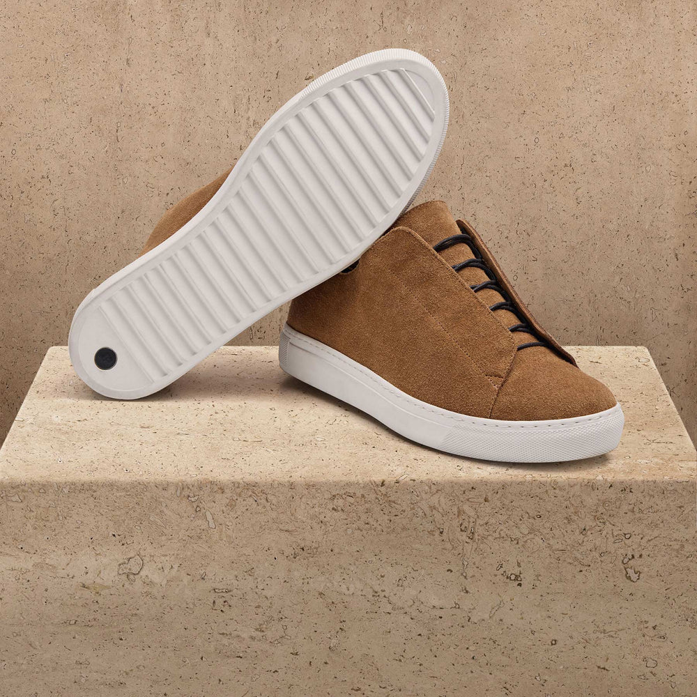 Men's Suede Solstice Sneaker in Chestnut | James Perse Los Angeles
