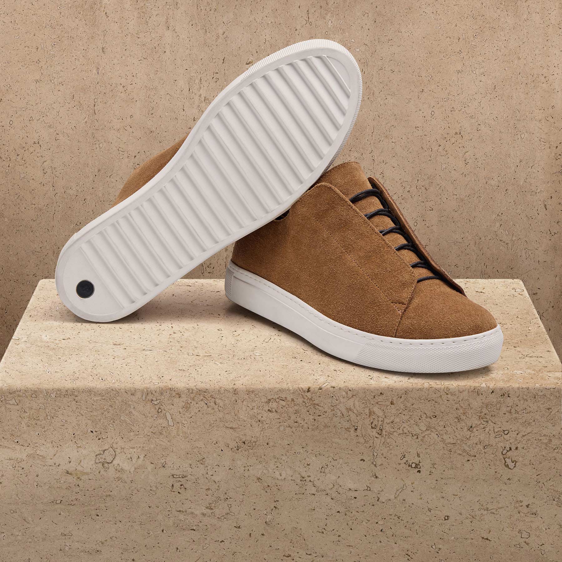 Men's Suede Solstice Sneaker in Chestnut | James Perse Los Angeles