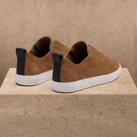 Men's Suede Solstice Sneaker in Chestnut | James Perse Los Angeles