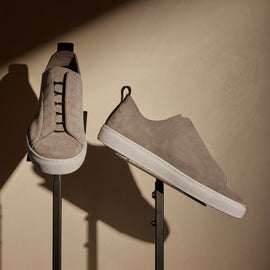 Suede Solstice Sneaker in Earth | James Perse Los Angeles