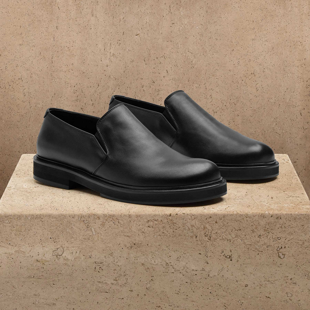 Men's Calf Leather Loafer - Black