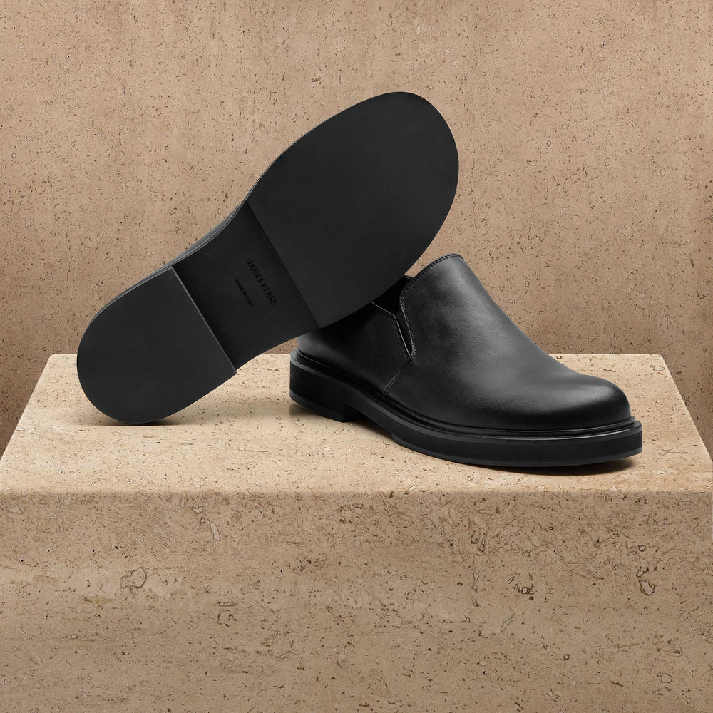 Men's Calf Leather Loafer - Black