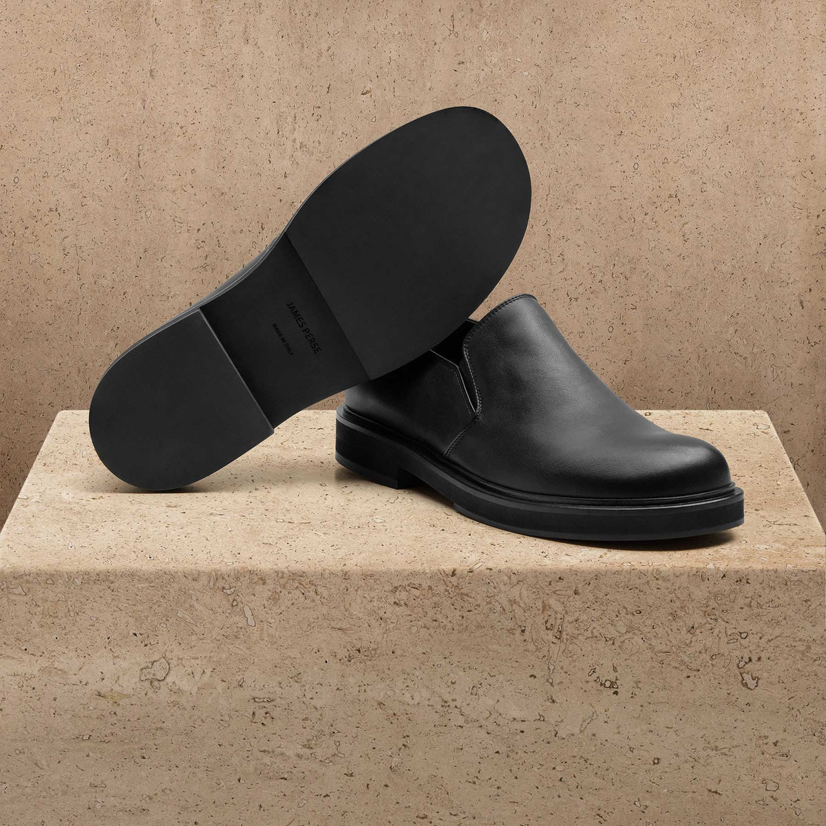 Men's Calf Leather Loafer - Black