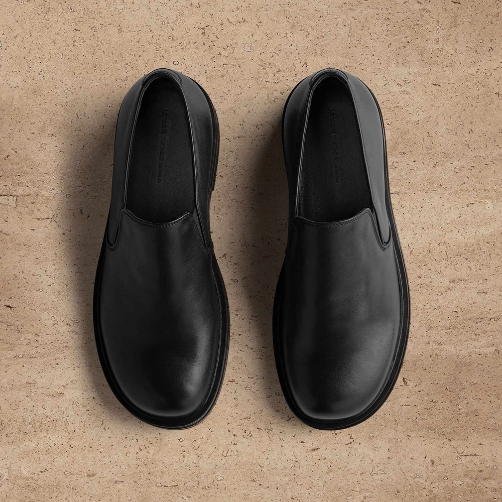 Men's Calf Leather Loafer - Black