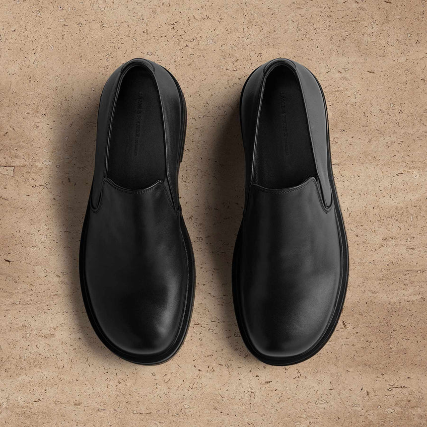 Men's Calf Leather Loafer - Black