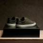 Men's Solstice Skate Low Top Sneaker in Olive | James Perese Los Angeles