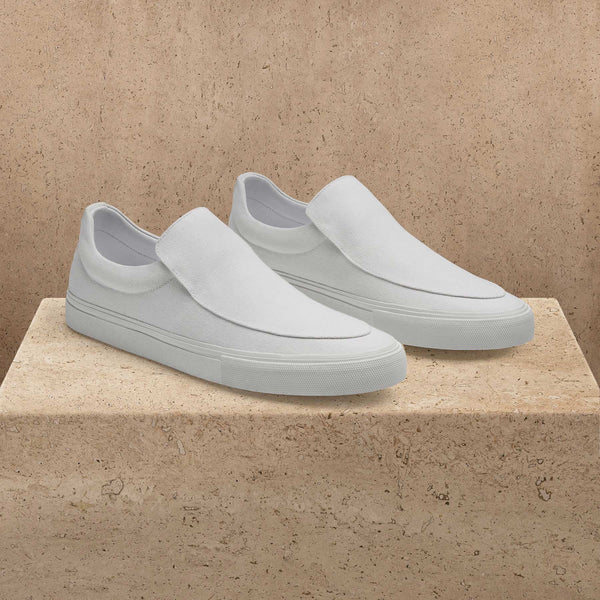 Men's Coastal Canvas Slip On in White | James Perse Los Angeles