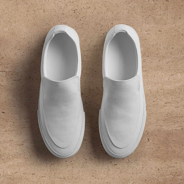 Men's Coastal Canvas Slip On in White | James Perse Los Angeles
