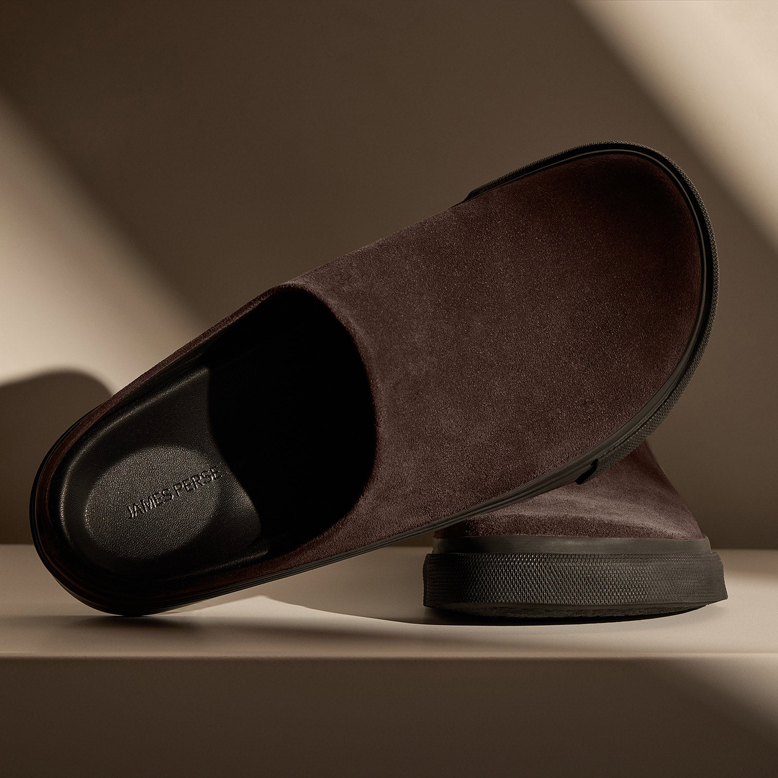 Men's Suede Clog in Cafe | James Perse Los Angeles