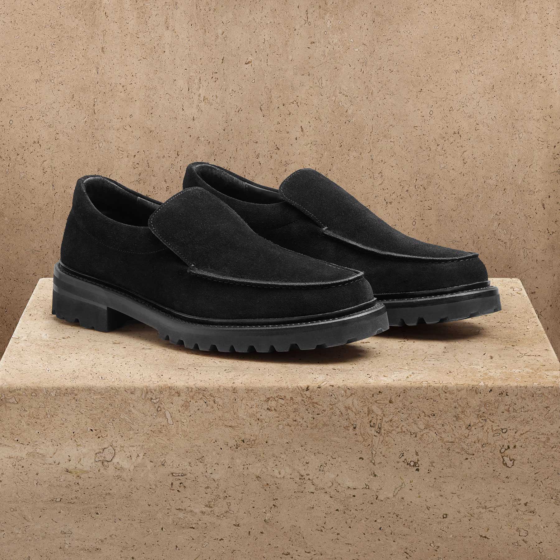 Men's Military Loafer in Black | James Perse Los Angeles