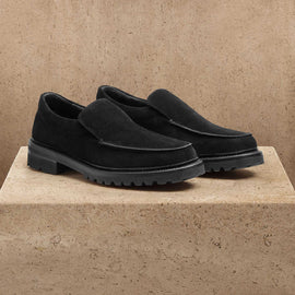 Men's Military Loafer in Black | James Perse Los Angeles