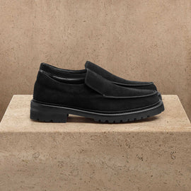Men's Military Loafer in Black | James Perse Los Angeles