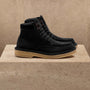 Men's Suede Work Boot In Black | James Perse Los Angeles
