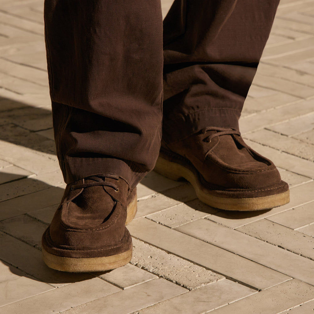 Men's Suede Work Boot - Cafe