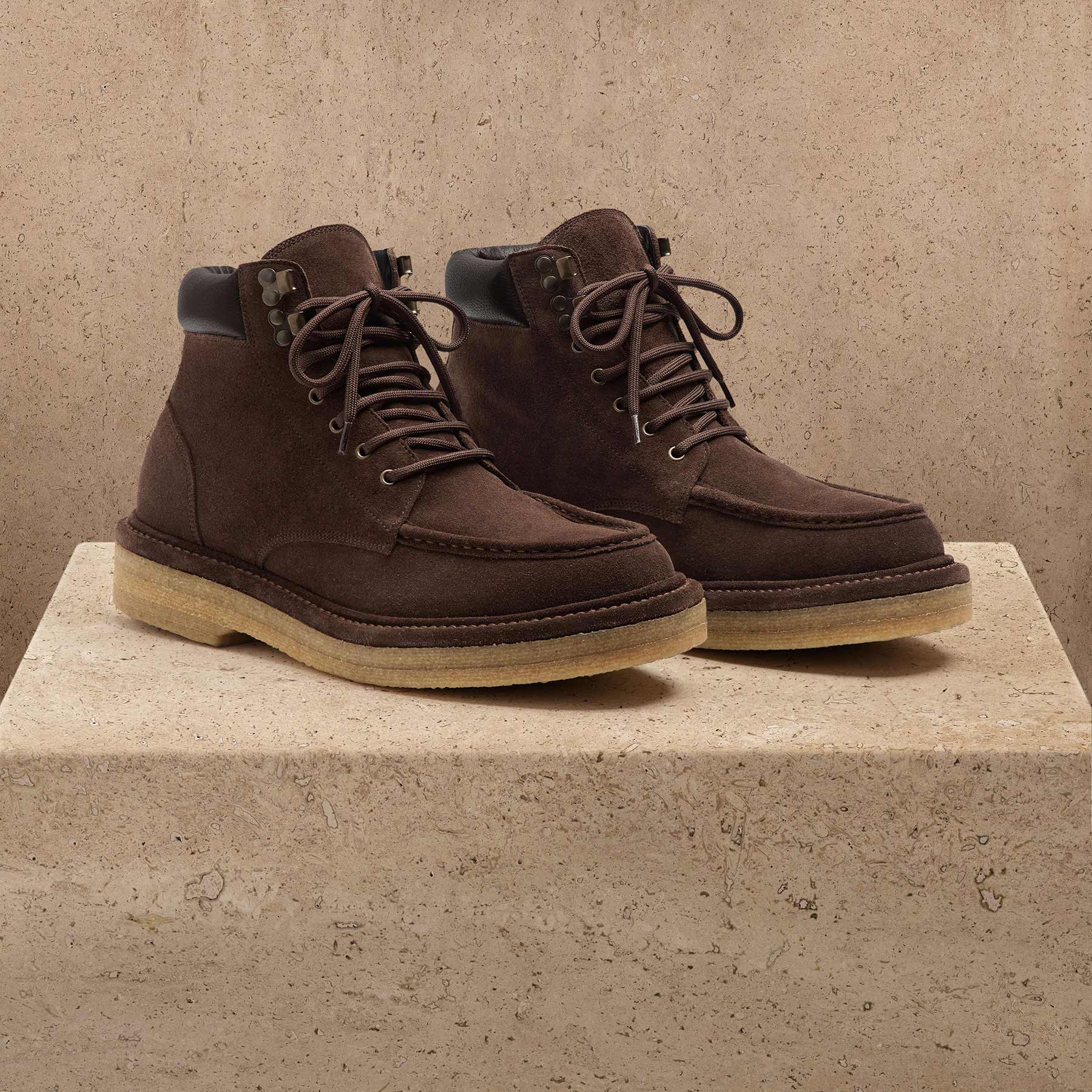 Men's Suede Work Boot - Cafe | James Perse Los Angeles