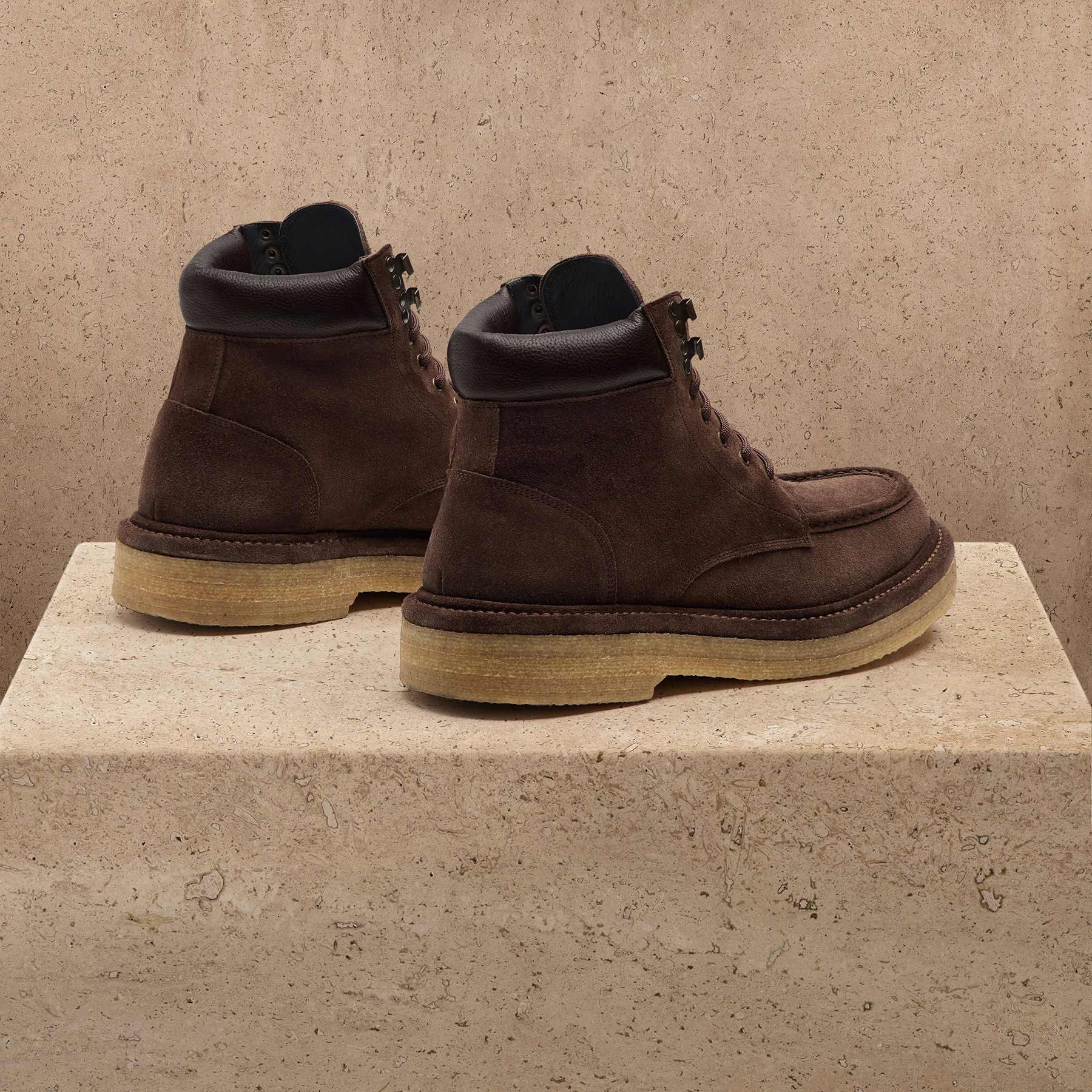 Men's Suede Work Boot - Cafe | James Perse Los Angeles