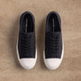 Men's Cotton Canvas Low Top Sneaker in Black | James Perse Los Angeles