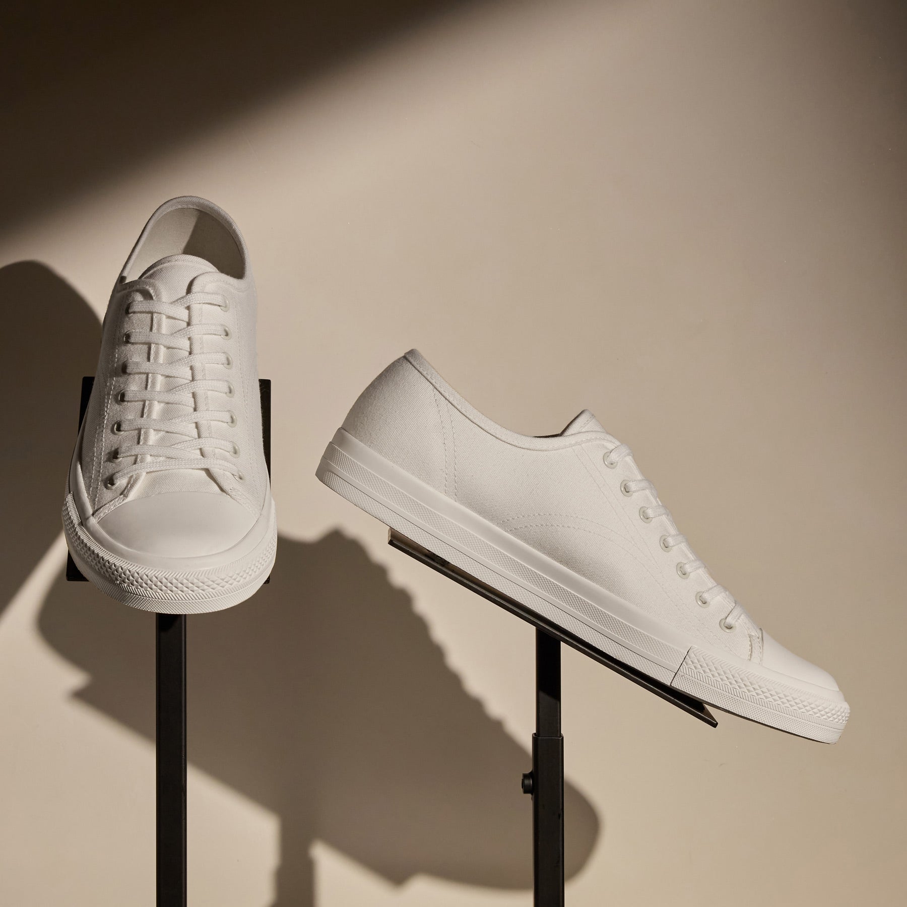 Men's Cotton Canvas Low Top Sneaker in White | James Perse Los Angeles